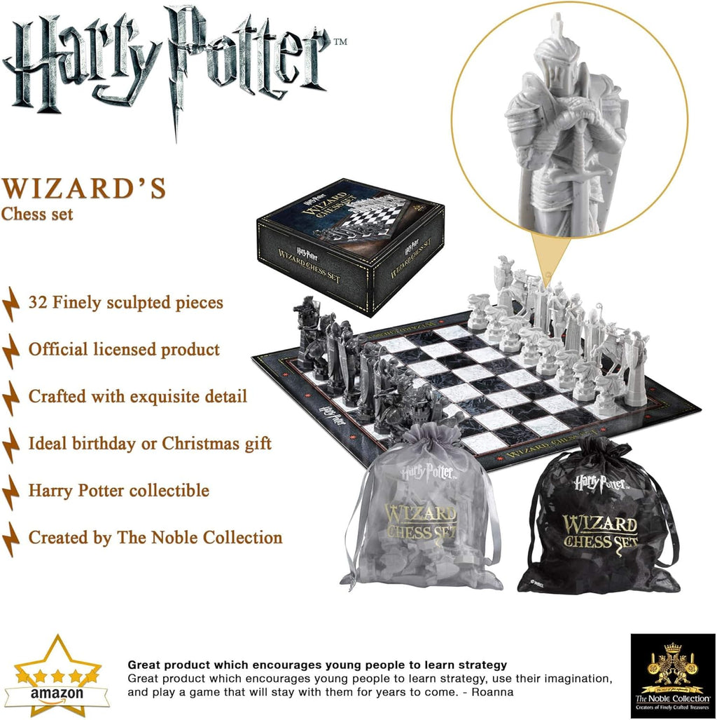 The Noble Collection Harry Potter Wizard Chess Set | Movie Prop Replica
