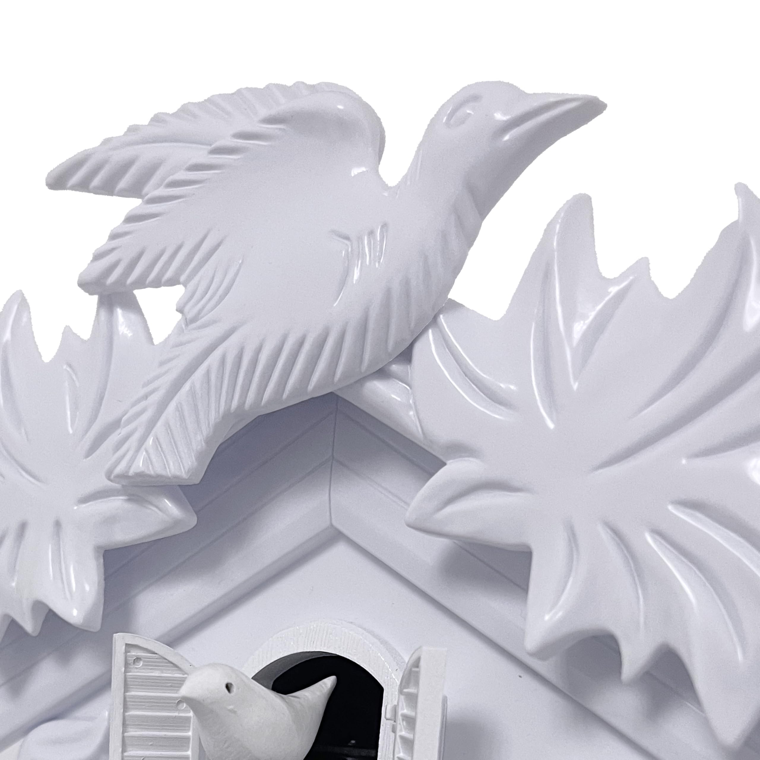WALPLUS White Vintage Cuckoo Clock | Antique Style Pendulum Wall Clock