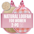 Jolof Store Natural Egyptian Loofah Exfoliating Body Scrubber Pads