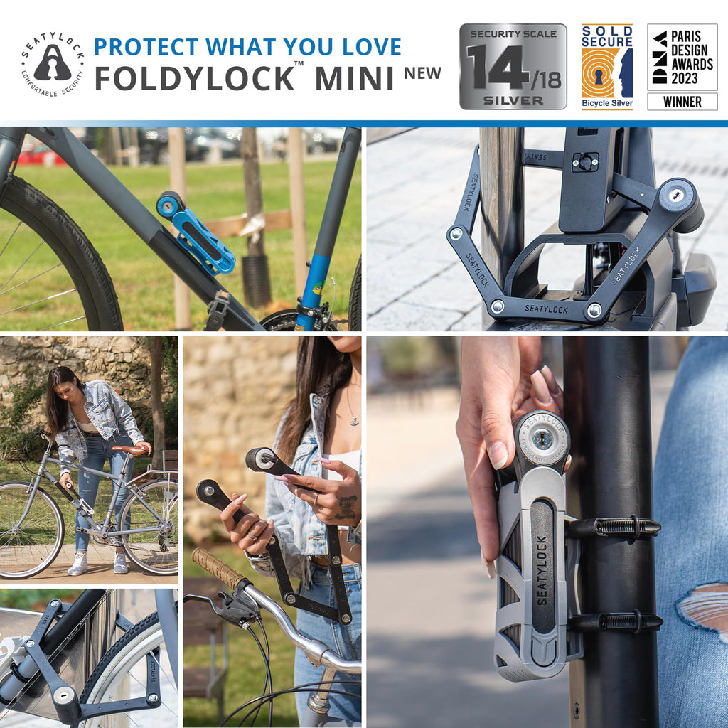 FoldyLock Mini Folding Bike Lock – Lightweight Heavy Duty Anti-Theft Guard