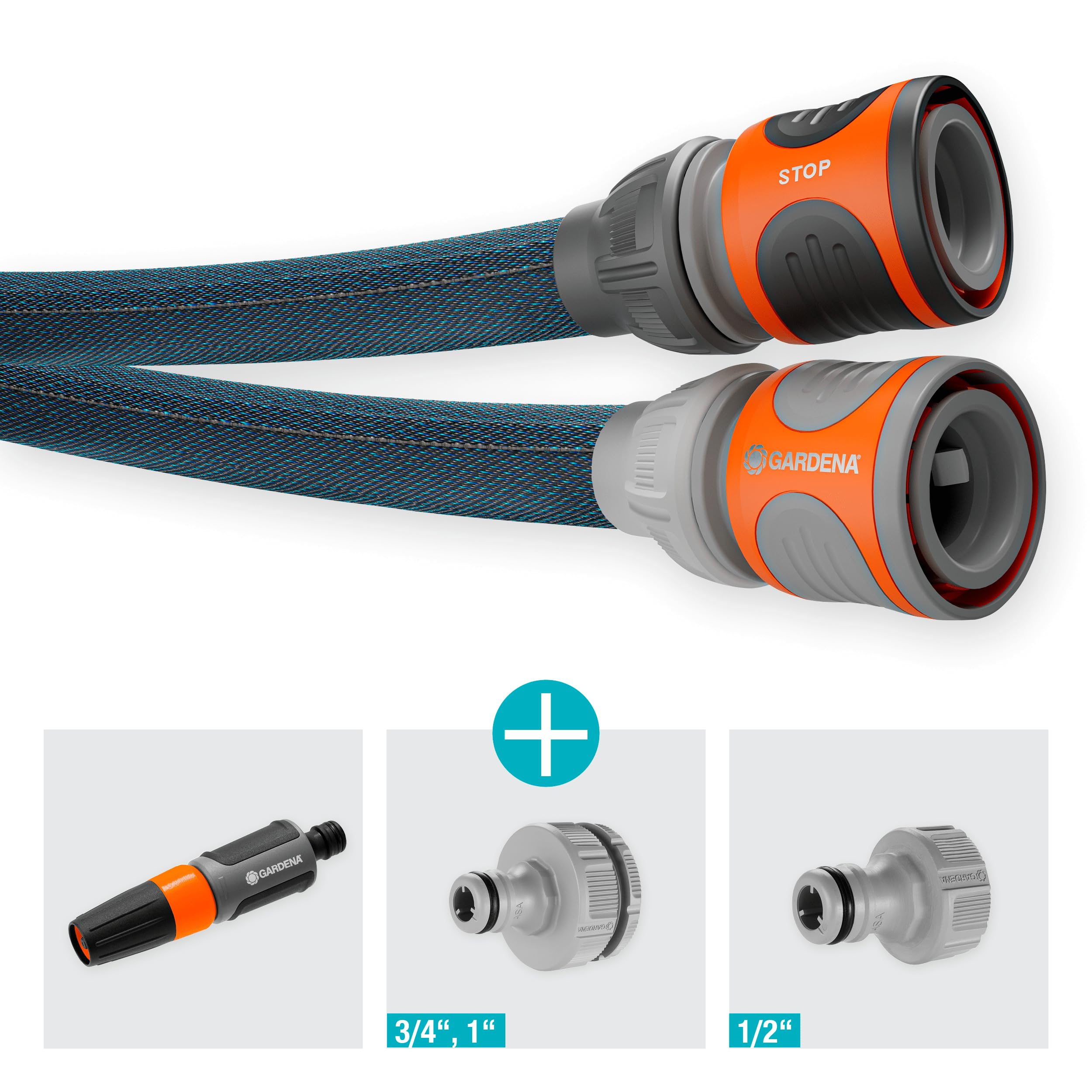 Gardena Liano Xtreme Textile Garden Hose – 20m Set with 1/2 Inch PVC