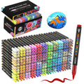 NICETY 264 Colors Acrylic Paint Pens – Brush Tip Markers for Rock Painting