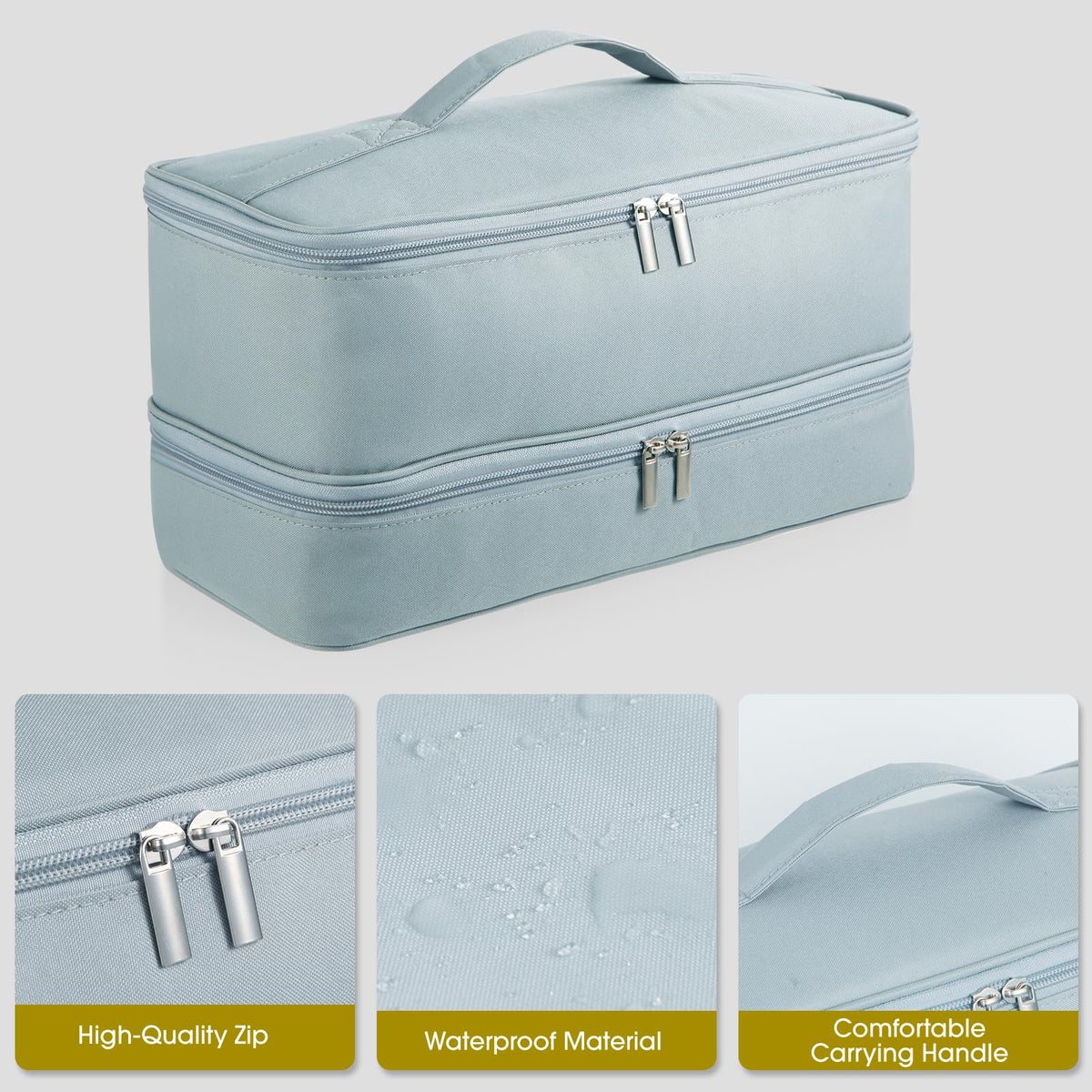 GENCAM Double-Layer Carrying Case Compatible with Shark Flexstyle Gray - image 4