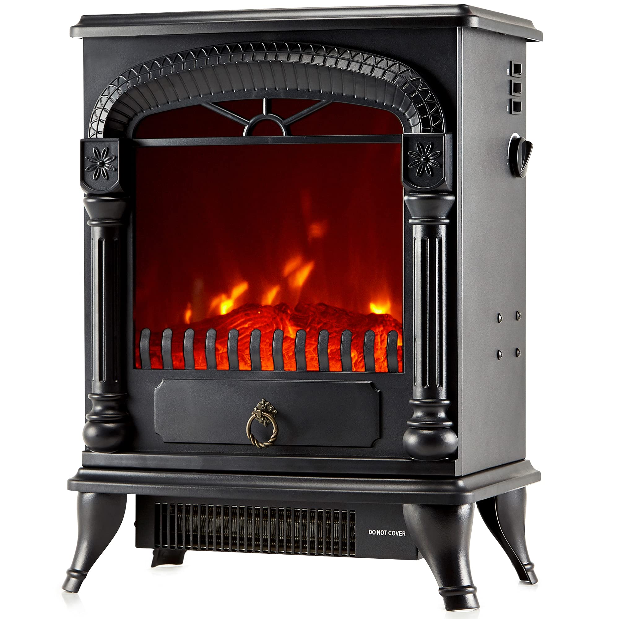 NETTA Electric Fireplace Stove Heater – Freestanding Log Burner Effect