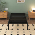 Lutown-Teen 3ft Single Metal Bed Frame – Heavy Duty Steel Slats Support