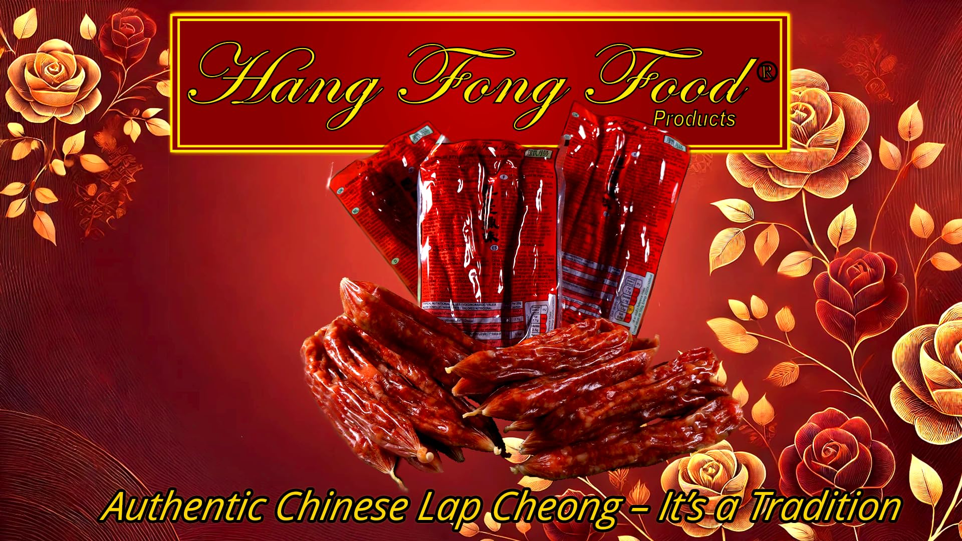 Hang Fong Lap Cheong Chinese Pork Sausages – Savory Gourmet Meat 454g