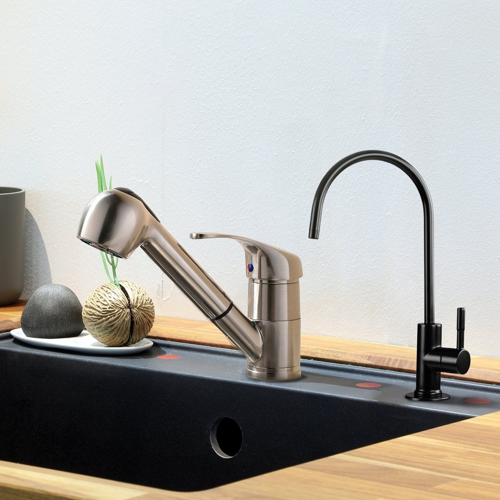 iSpring Lead-Free RO Drinking Water Faucet | Oil Rubbed Black Kitchen Tap
