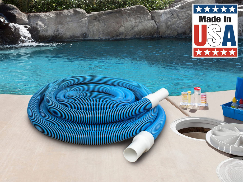 Poolmaster Heavy Duty In-Ground Pool Vacuum Hose with Swivel Cuff, 1.5" x 45'