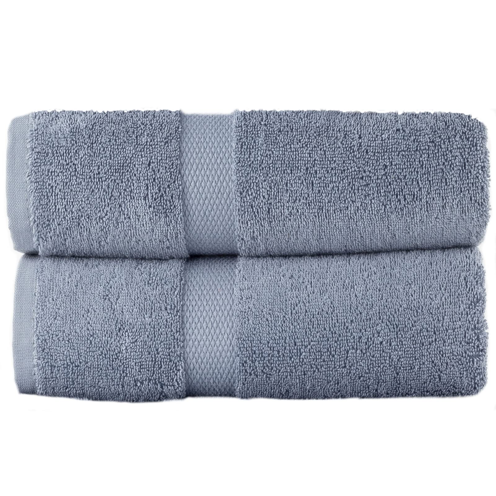 Sue Rossi Egyptian Cotton Hand Towels – 600gsm 2-Pack – Pacific Blue