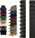2 Pack Hat Organizer for Baseball Caps - Wall Mounted Cap Storage Rack