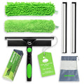 VHAYR 25cm Window Squeegee | 2-in-1 Swivel Head Cleaner with Refills