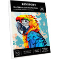 Kinspory A3 Watercolour Paper Pad – 300GSM Cold-Pressed 30 Sheets