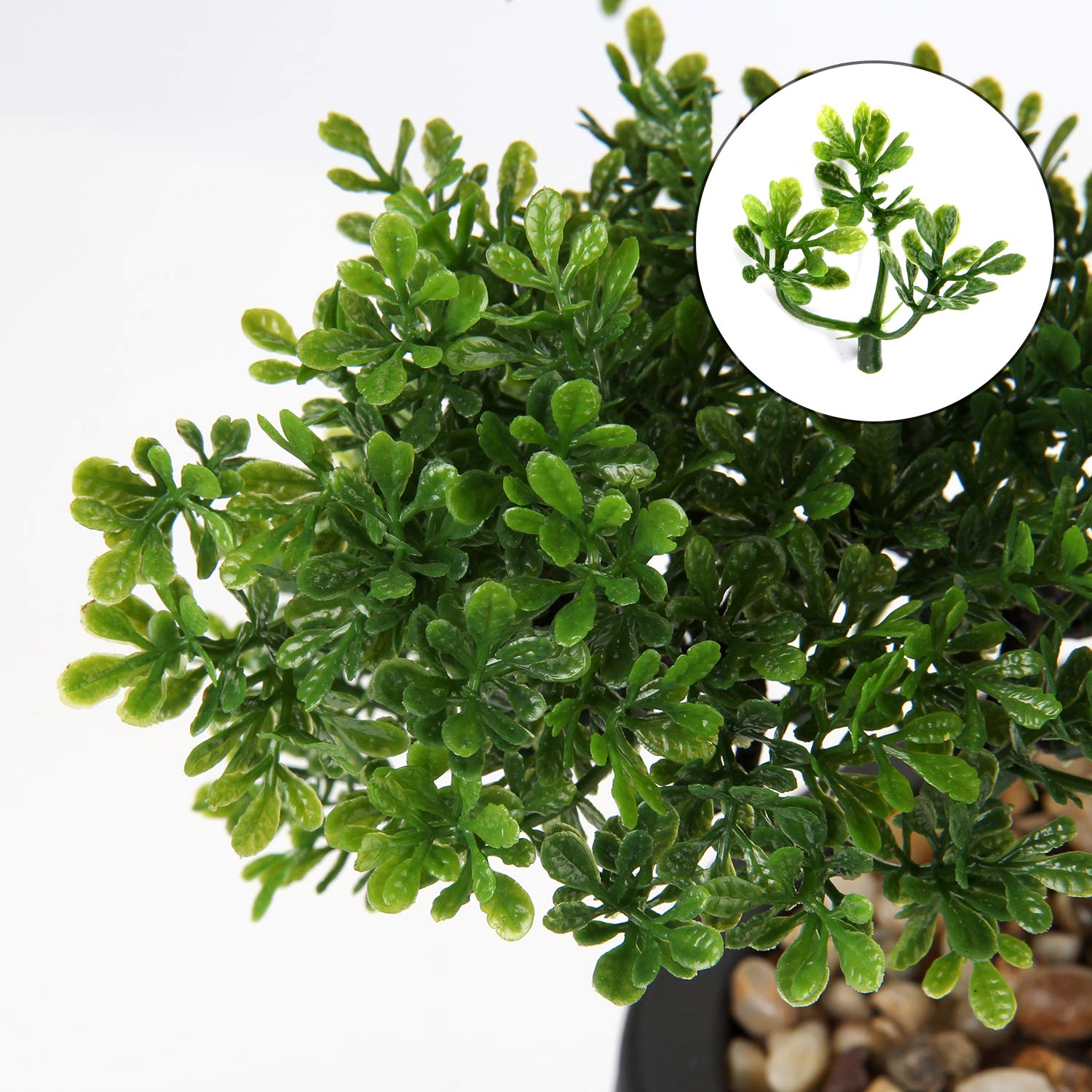 Briful 14.1" Artificial Bonsai Tree | Faux Japanese Pine Potted Plant