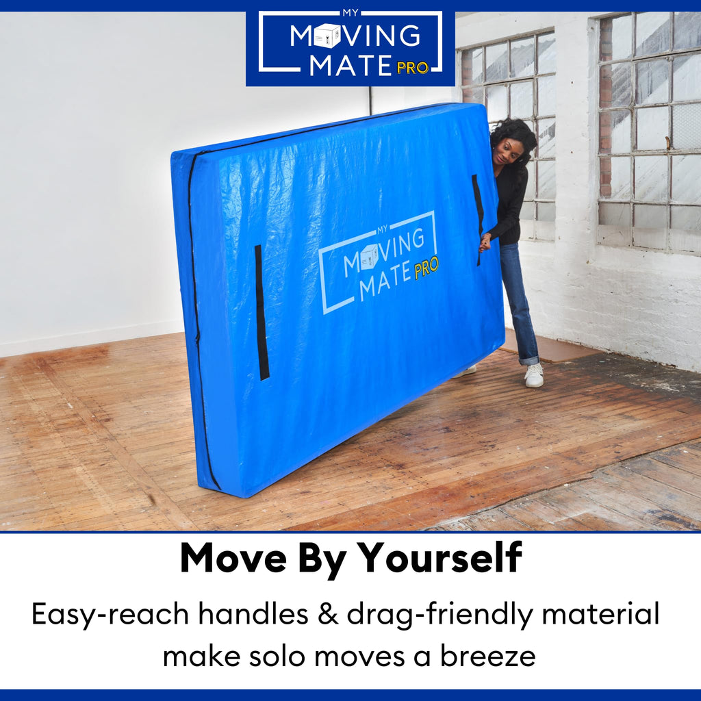 My Moving Mate King Mattress Bag – Heavy Duty Tarp Cover with 8 Handles