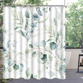 Lerores Leaf Shower Curtain – 240x200cm Anti-Mould Weighted Hem Polyester
