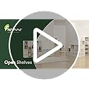 Furinno Luder 5-Cube Reversible Open Shelf - White Storage Bookshelf