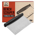 Chef Pomodoro 6-Inch Stainless Steel Dough Scraper and Pastry Cutter