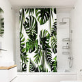 Croydex Botanical Leaves Shower Curtain – Weighted Hem Polyester