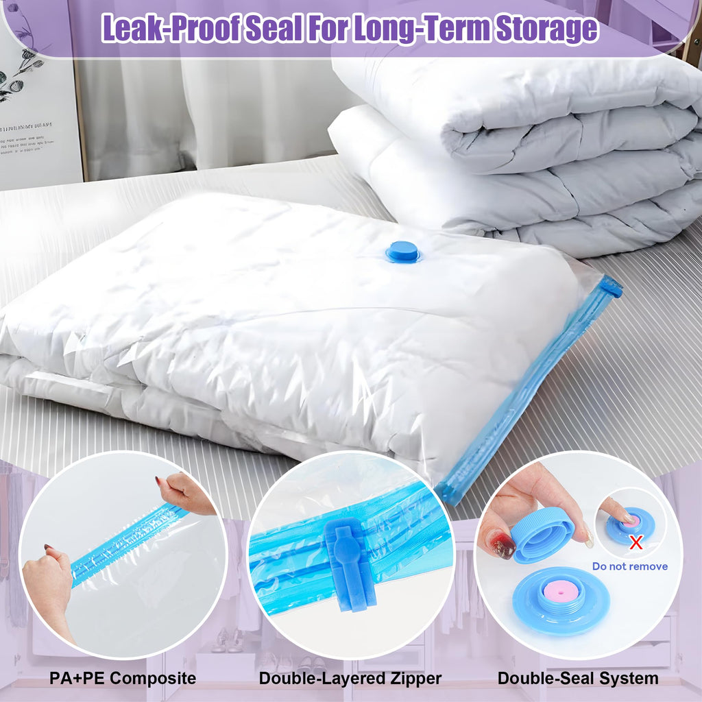 Vacuum Storage Bags- 12Pack 4XL/4L/4M Vacuum Bags for Travel - image 5