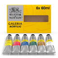 Winsor & Newton Galeria Acrylic Paint Set – 6 x 60ml Vibrant Tubes