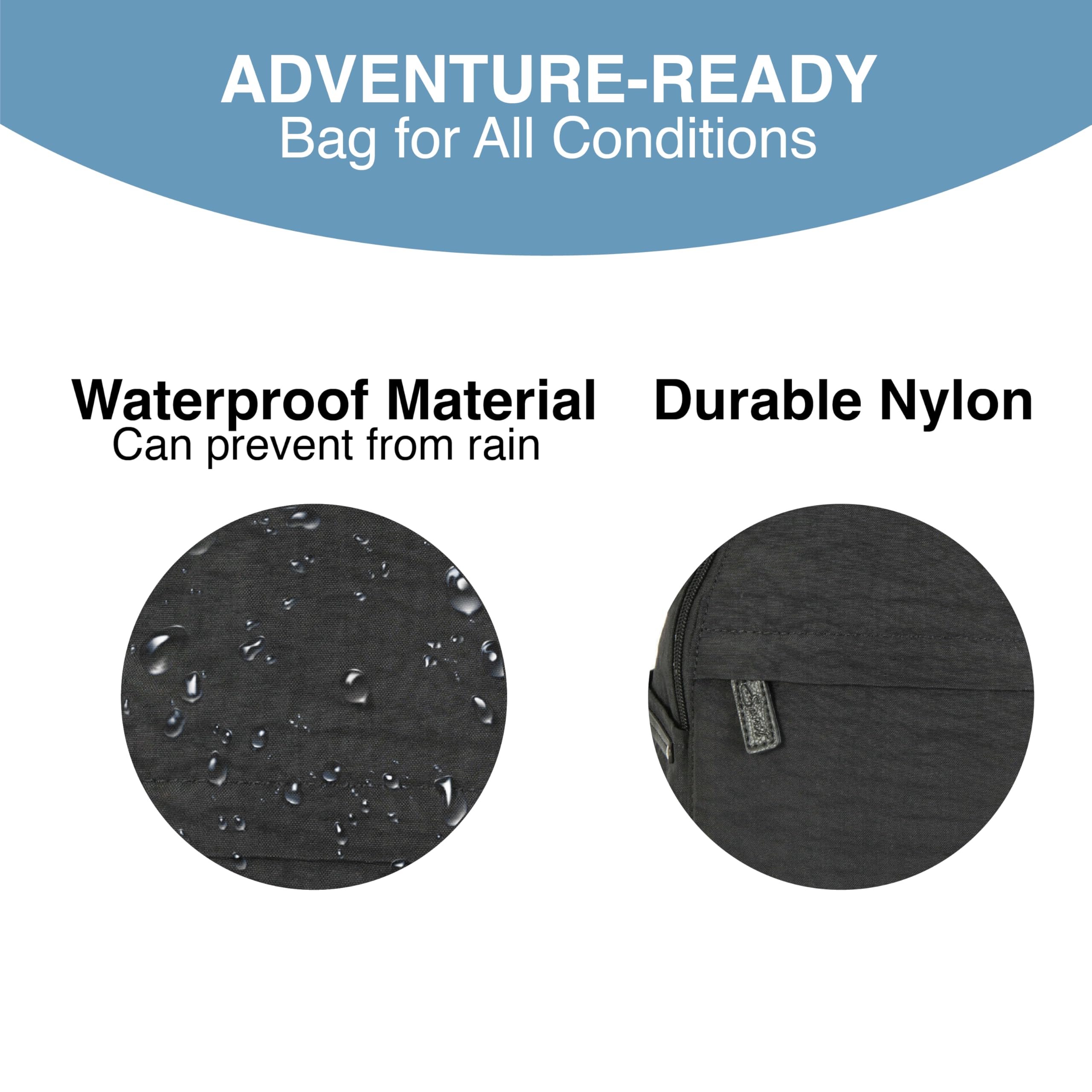 Spirit Jupiter Waterproof Nylon Backpack – Lightweight Convertible Rucksack