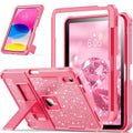 INFILAND iPad 10th/11th Gen Kids Case | Shockproof Kickstand Cover - Pink