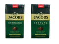 Jacobs Kronung Ground Coffee – Premium German Roast, 17.6oz (Pack of 2)