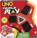 UNO Triple Play Card Game by Snaps – Family Game with Lights and Sounds