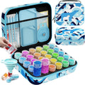 ARTDOT 5D Diamond Painting Storage Box – 30 Slots & 71pc Tool Kit (Blue)