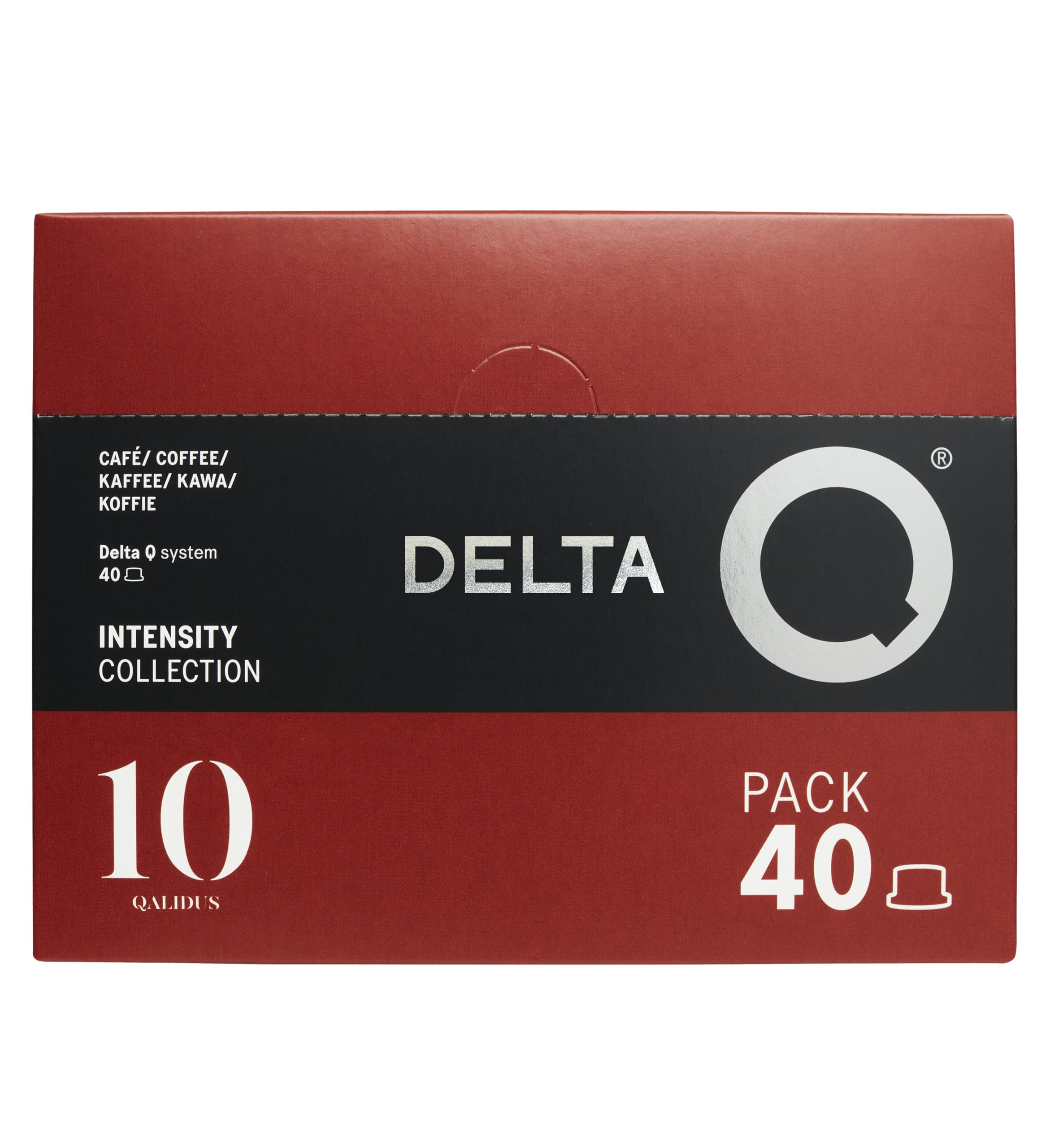 Delta Q Qalidus Coffee Capsules – Intensity 10 Espresso Pods (40 Count)