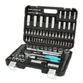 DURATECH 108-Piece Professional Socket Set | 1/2" & 1/4" Cr-V Ratchet Kit