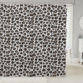 Loussiesd Leopard Print Shower Curtain | Waterproof Safari Animal Decor
