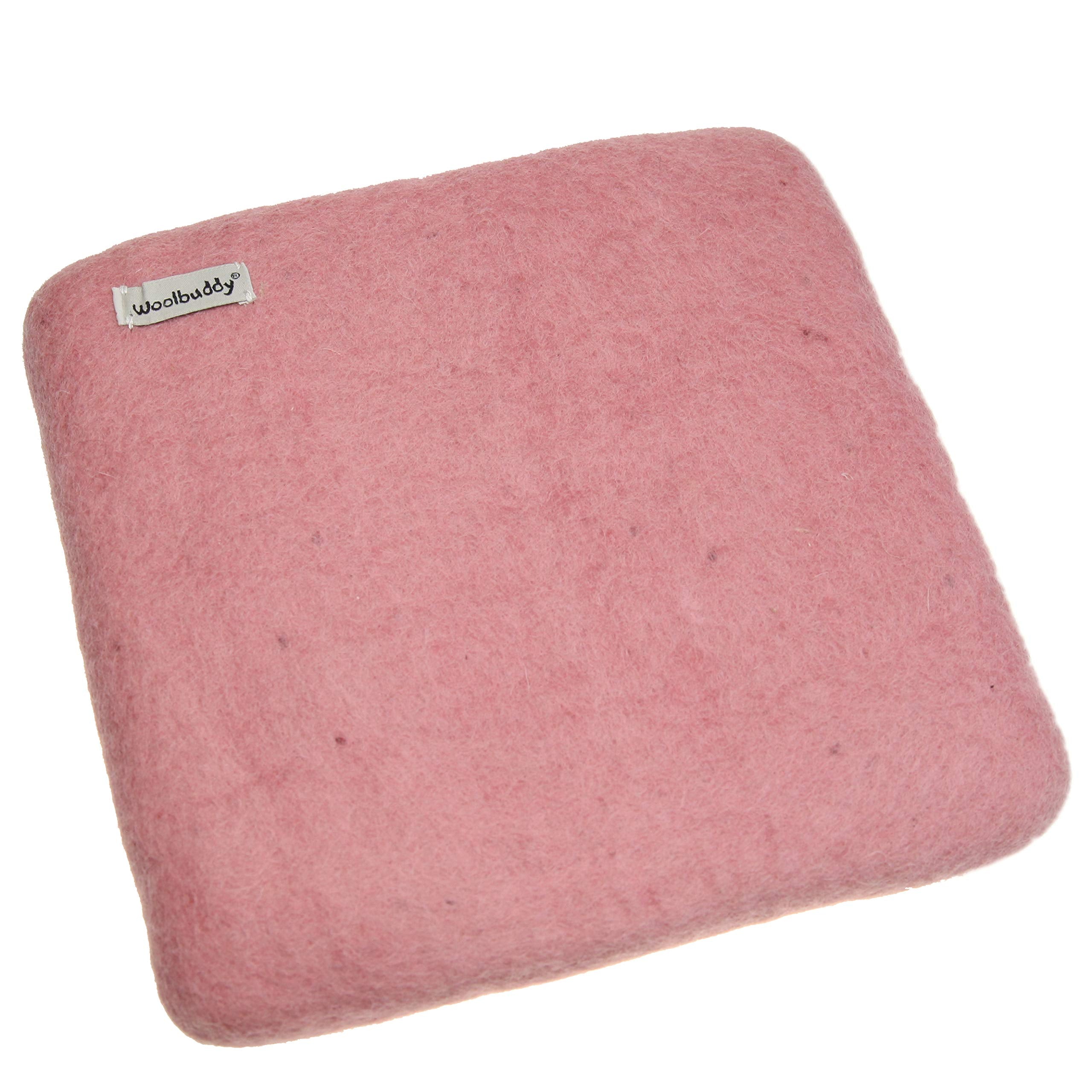 Woolbuddy Large Pink Needle Felting Pad | Handmade Woolen Mat