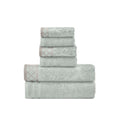 Amrapur 6-Piece Cotton Towel Set – Damask Jacquard & Embellished Border