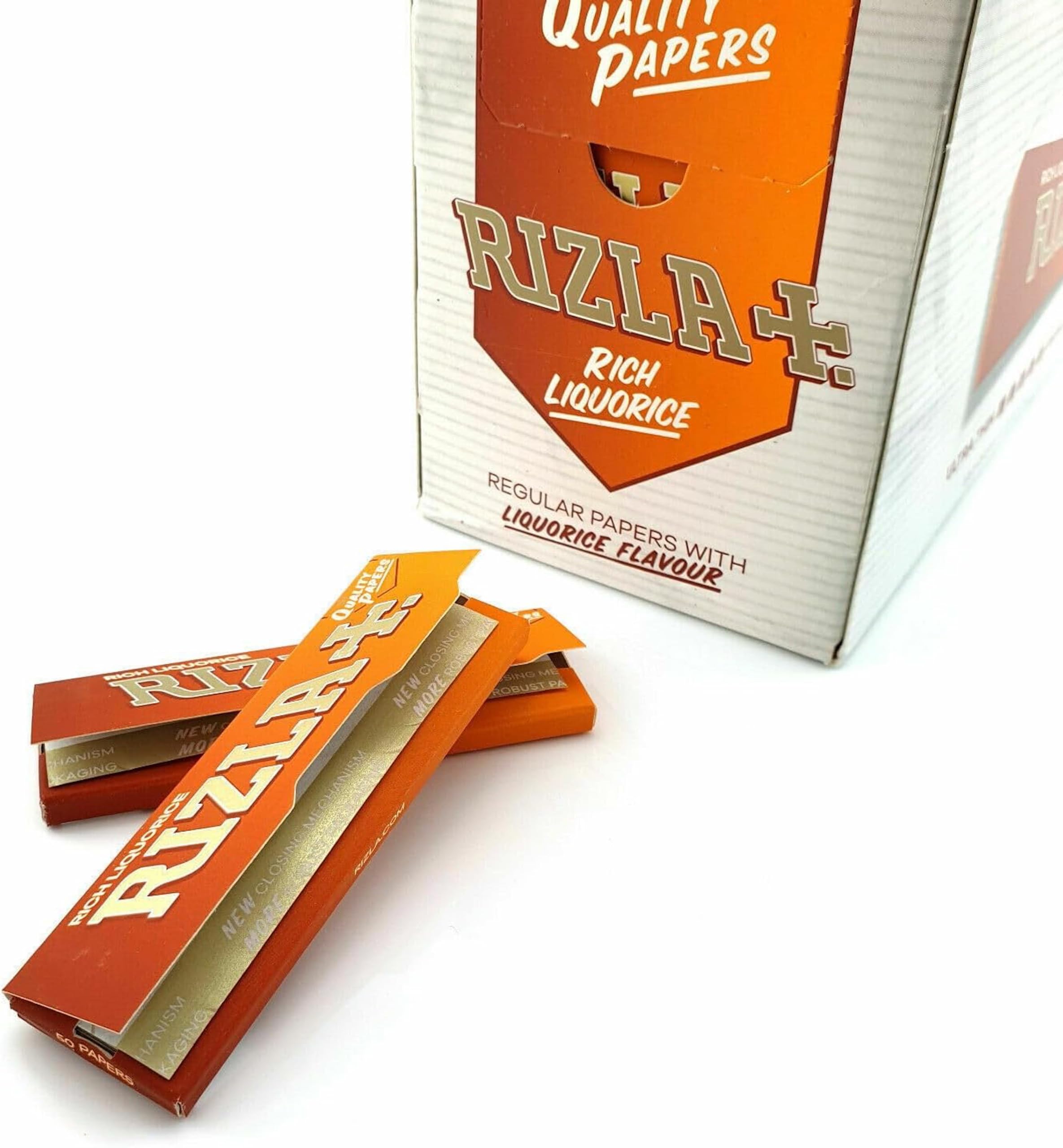 Rizla Liquorice Regular Rolling Papers - Pack of 20 Booklets