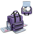 BAFASO Nail Polish Organizer | 80 Bottle Case with UV Lamp Storage