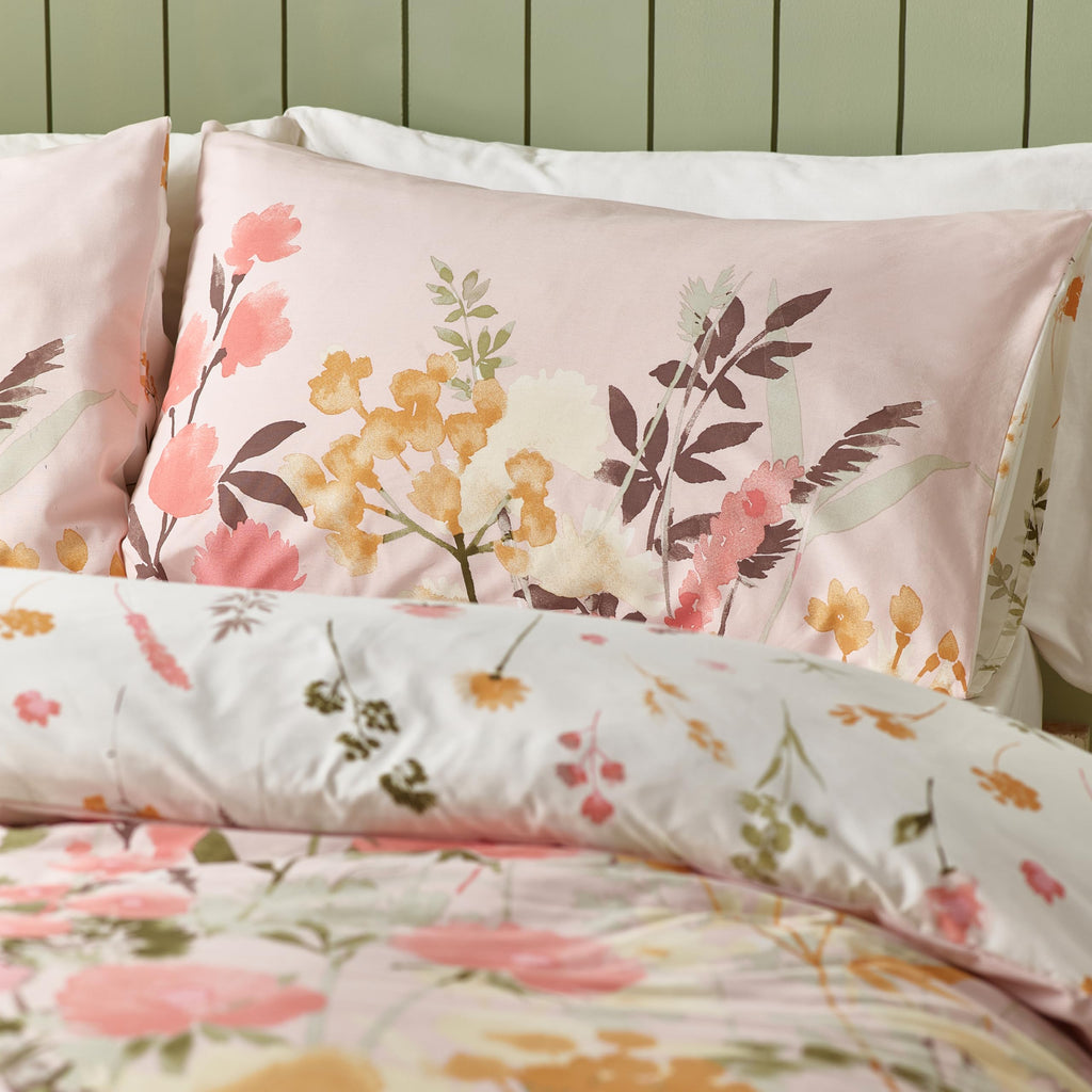 Catherine Lansfield Countryside Floral Super King Duvet Set – Pink