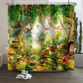 Xiaoterna Fairy Tale Forest Shower Curtain | Waterproof Polyester Fabric