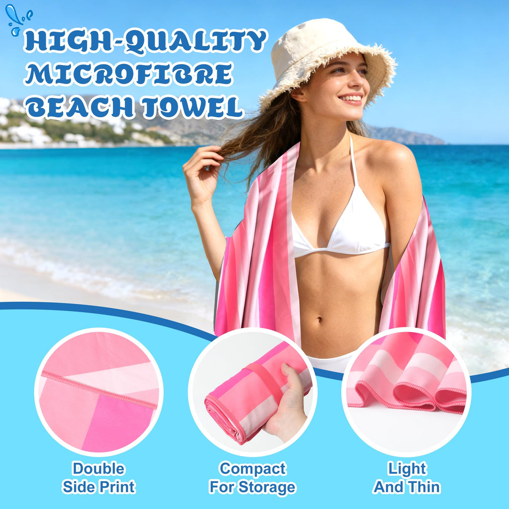 Anavasi Microfibre Beach Towels for Adults, 1 Pack 180 x 90cm 100% Recycled - image 5