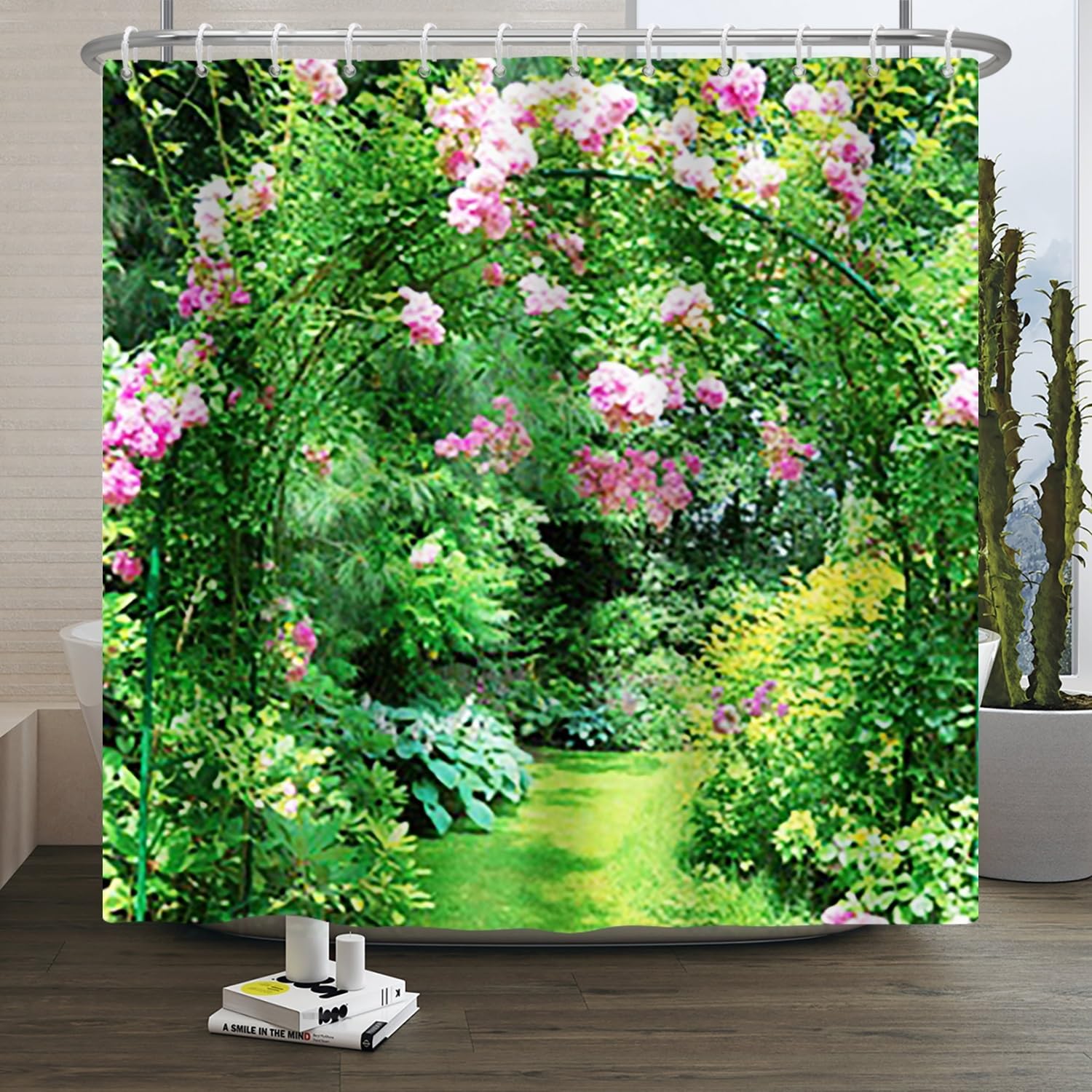 Jolof Store Enchanted Forest Shower Curtain – Waterproof Polyester Fabric