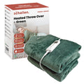Schallen Heated Throw Blanket – 120x160cm Soft Fleece Forest Green