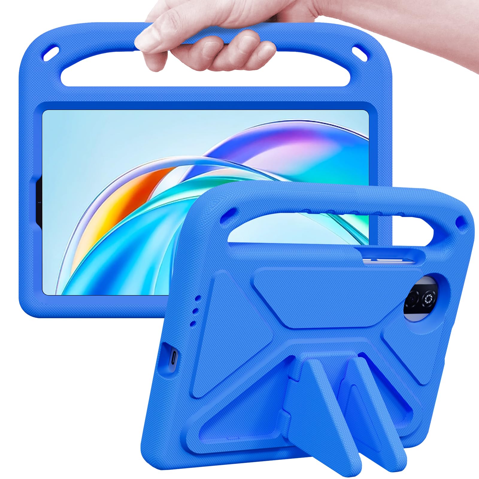 ATOOZ Honor Pad X7 Case 8.7-inch 2025 - Kids Shockproof Handle Stand (Blue)