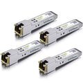 1G SFP to RJ45 Copper Transceiver – 4 Pack for Cisco & Ubiquiti