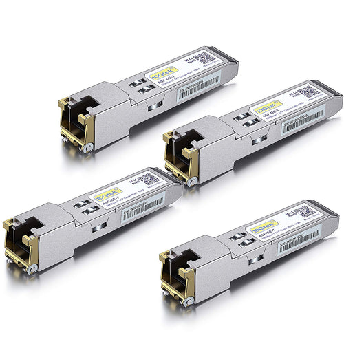 1G SFP to RJ45 Copper Transceiver – 4 Pack for Cisco & Ubiquiti