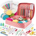 Yinva 111-Piece Crochet Hooks Set – Ergonomic Knitting Kit for Beginners