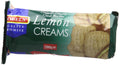 Lobels Real Lemon Cream Biscuits – Crunchy Citrus Cookies, 200g (12 Pack)