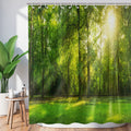 Hnmdmyi Forest Shower Curtain | Waterproof Polyester Nature Scenery – 71x79"