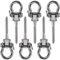 BeneLabel 6-Pack Hammock Bolts | SUS304 Stainless Steel Swing Brackets