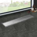 iYueMps 27-Inch Linear Shower Drain | 2-in-1 Tile Insert Stainless Steel
