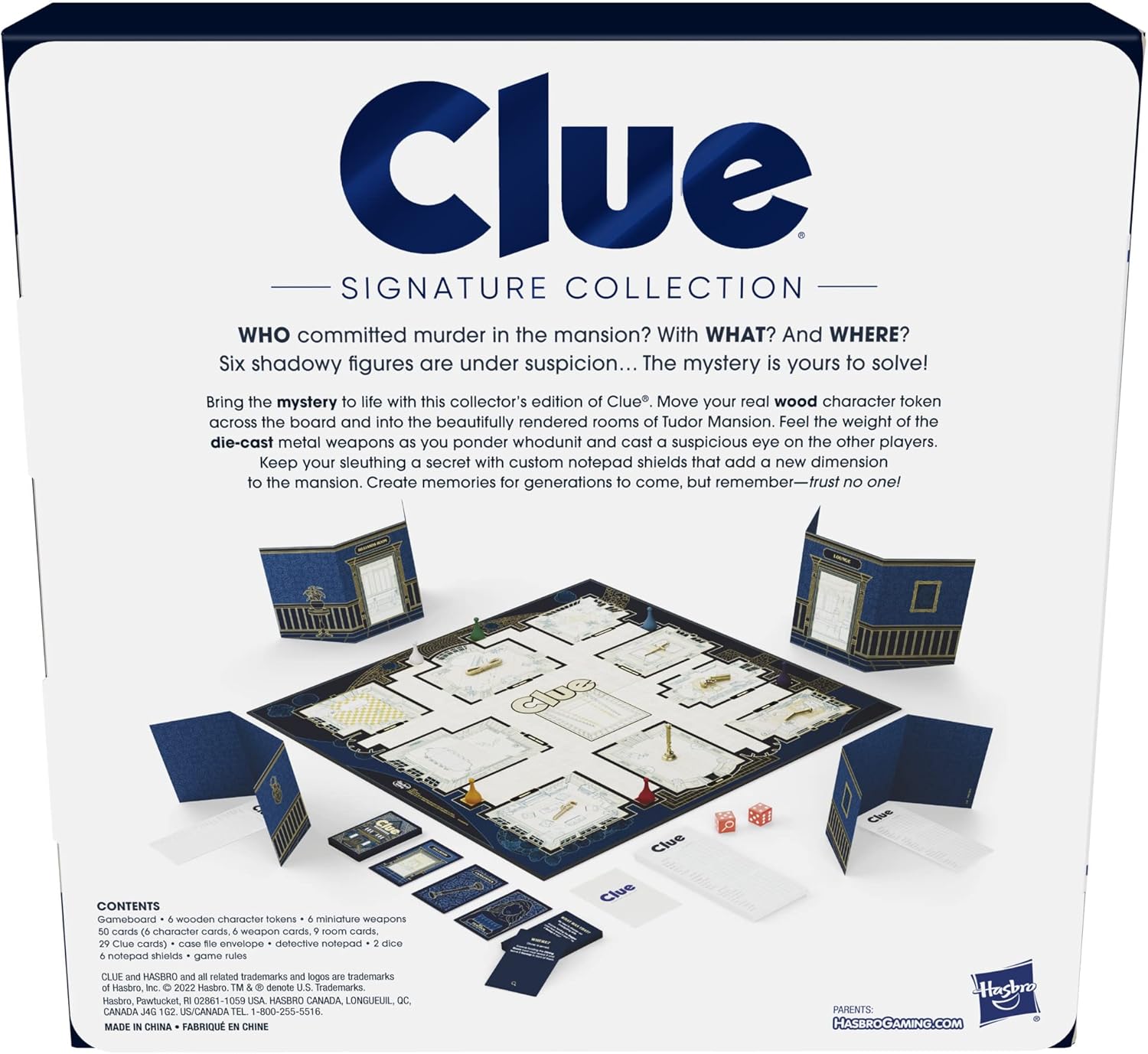 Hasbro Clue Signature Collection: Premium Mystery Family Board Game